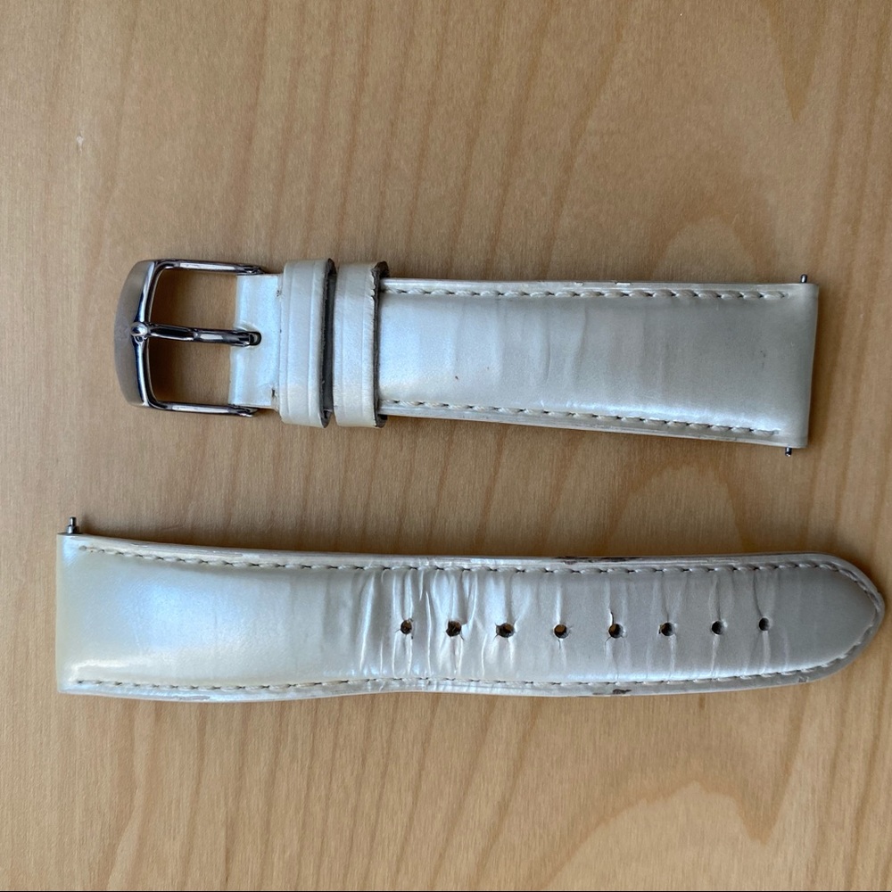Michele White Watch Strap 20mm